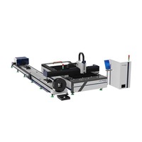 Machine de découpe laser à fibre CNC en acier inoxydable 3000W, axe rotatif 3015, tube laser à fibre CNC, machine de découpe laser à fibre en aluminium pour tôle