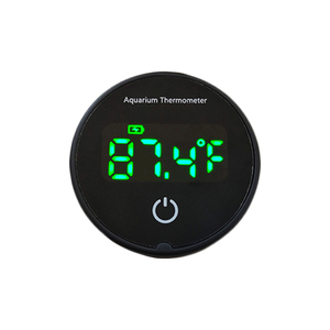 Dry Battery Round Digital Aquarium Termômetro Touch Switch Control LCD Temperatura Display Mini Tamanho para Fish Tank - Product Image 6