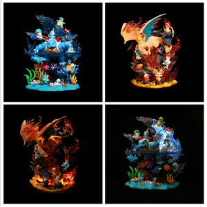 Vendita calda di nuovi prodotti GK serie pokemoned figure giocattoli emettono luce Squirtle Blastoise charrander Charizard action figure per bambini - Product Image 2