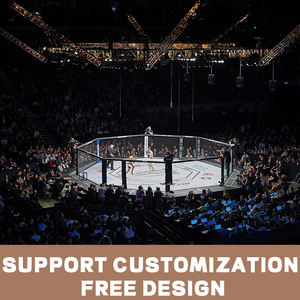 YIWU 5*5M a buon mercato Standard internazionale di alta qualità UFC <span class=keywords><strong>MMA</strong></span> <span class=keywords><strong>Floor</strong></span> <span class=keywords><strong>Octagon</strong></span> Fighting Boxing <span class=keywords><strong>Cage</strong></span> - Product Image 2