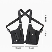 Sac de poitrine personnalisé pour homme en cuir PU durable, pochette sous-aisselle, prix d'usine, prêt à expédier, équipement tactique en gros