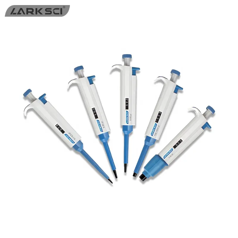 Larksci Laboratoire 20-200ul Pipette Mécanique Biohit Jaune Embouts de Pipette Pipette