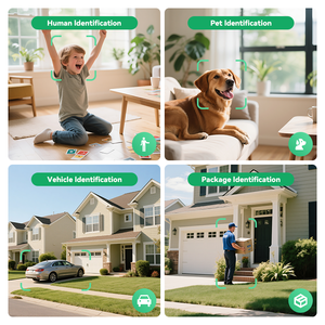 Kamera jendela 3MP 2K <span class=keywords><strong>WiFi</strong></span>, kamera dalam ruangan untuk keamanan rumah penglihatan malam warna orang dan deteksi gerakan - Product Image 4