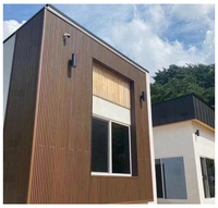 Revêtement mural extérieur en WPC effet bois moderne pour maison, imperméable, ignifuge, résistant aux UV, pour les espaces de divertissement
