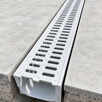 Caniveau de drainage en SMC à haute capacité de charge, en forme de U, pour allée, parking, taille personnalisée