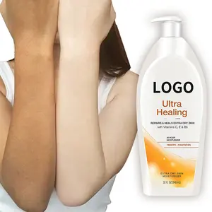 Etiqueta privada clássica beleza reparação, brilho loção corporal natural vitamina c branqueamento loção corporal para mulheres