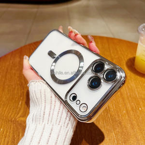 Casing HP Magnetik <span class=keywords><strong>TPU</strong></span> untuk iPhone 17 Pro Max, untuk iPhone 16 15 14 13 Pro Max Casing Pelindung Transparan Anti Benturan - Product Image 4