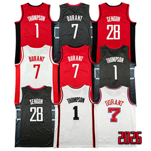 Camiseta de Hombre 2026 Cosida de <span class=keywords><strong>Kevin</strong></span> <span class=keywords><strong>Durant</strong></span> # Camiseta de Baloncesto Retro Casual de Alperen Sengun y Amen Thompson (Talla <span class=keywords><strong>7</strong></span>) - Product Image 1