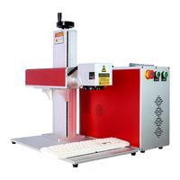 Machine de gravure CNC à fibre laser mini portable pour le marquage de clavier d'ordinateur portable, prend en charge les formats DXF/PLT/BMP