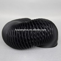 Tuyau d'évacuation flexible en PVC ignifuge avec armature en fil d'acier pour l'extraction des fumées industrielles