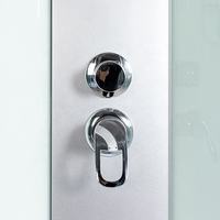 Cabine de douche moderne en verre trempé étanche pour hôtel, douche d'angle coulissante sur mesure, douche walk-in