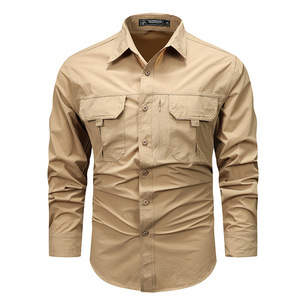 Camisa Táctica de <span class=keywords><strong>Manga</strong></span> Larga para <span class=keywords><strong>Hombre</strong></span> de Ripstop Elástico Transpirable y de Secado Rápido para Senderismo Escalada Caza Formal <span class=keywords><strong>Casual</strong></span> - Product Image 5