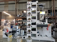 Machine d'impression flexographique 6 couleurs avec unité de découpe rotative pour étiquettes autocollantes personnalisées en rouleau