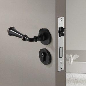 Moderne stil schlafzimmer tür split schlösser designs zink-legierung griffe - Product Image 3