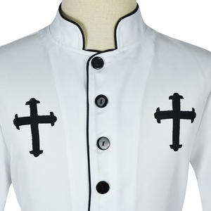 बिक्री पर मध्यकालीन पुजारी पोशाक रोमन पादरियों पास्टर कॉस्प्ले पोशाक पुरुष पुजारी वर्दी पिता पोशाक - Product Image 4