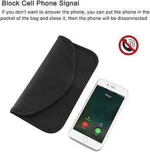 Sang Trọng Giản Dị Faraday Túi Key Fob Bảo Vệ Tín Hiệu Chặn Faraday Lồng Với Dây Kéo Đóng Cửa Rfid Chủ Cho Điện Thoại Di Động - Product Image 3