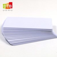 Carte RFID à double puce hybride, impression personnalisée, carte RFID à double fréquence LF + HF IC/ID, carte vierge en PVC composite