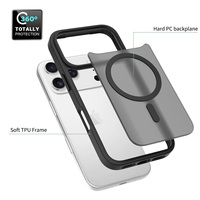 Coque de téléphone en TPU souple et PC rigide effet peau argentée tendance et très vendue pour iPhone 15 16 17 Pro, accessoires, coque arrière magnétique