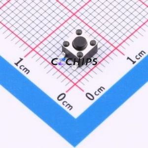TS010-TBW1FH3.5 Tactile Switch SMD-4P,4.5x4.5mm Switch Single Pole Single Throw Round Button 2.5N Vertical Mount - Product Image 1
