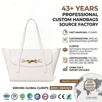 Bolso Tote de Piel Sintética PU Crema con Hebilla de Pantera, Elegante y Chic para Uso Diario, Personalizable OEM