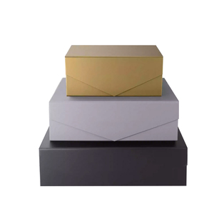 Hộp quà tặng phẳng có thể gập lại tùy chỉnh, bao bì giấy cứng, Hộp gấp, logo in, Hộp bao bì giấy tráng - Product Image 1