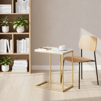 Table basse en fer pour salon, table d'appoint, design moderne minimaliste, durable, écologique, légère, meubles d'intérieur/extérieur