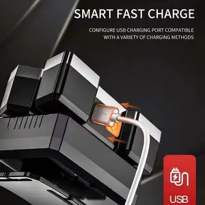 Lampe de travail LED à cinq trous en gros avec quatre modes d'éclairage, prise en charge de la charge USB et équipée d'un indicateur - Product Image 2