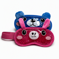 Masque oculaire réutilisable en tissu pelucheux et PVC pour traitement médical, compresse de gel chaud/froid, couleur et logo personnalisables, portable pour la fatigue oculaire