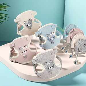 קריקטורה דוב כלב חזה בחזרה אנטי-לשבור את האפוד ניילון מוצק כפתור xl עבור כלבים קטנים teddy ג 'ק ראסל להליכה - Product Image 2