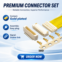 Connecteur de fil à borne unique SMT robuste KR0803 pas de 0,8 mm, résistant aux vibrations