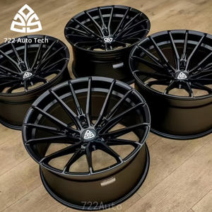 Jante 722Auto pour Voiture de Tourisme Monobloc Forgée à Concavité Profonde 5x120 5x112 5x114.3 en Aluminium Chromé 17 18 19 20 21 22 Pouces - Product Image 2