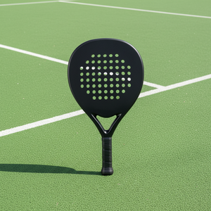 Raquette de padel sportive personnalisée en usine, en fibre de carbone 3K/12K/18K, nylon EVA, légère, haute résistance, tête en diamant - Product Image 1