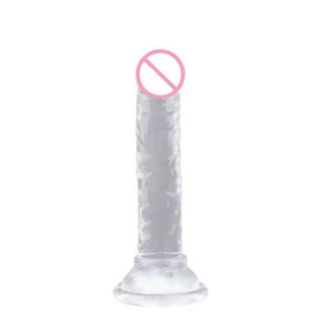 Dildo realista manual con ventosa para mujer, mini pene de cristal pequeño, juguete de masturbación para mujer adulta - Product Image 6