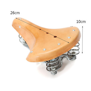 Accessorio per sedile bici retrò nuova sella in pelle con tre molle per Mountain <span class=keywords><strong>Bike</strong></span> - Product Image 2