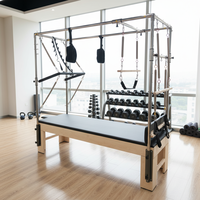 Cama de Pilates Reformer de Madera de Arce Sólida Personalizada para Yoga y Pilates, Reformer de Pilates de Madera de Arce para Uso Doméstico