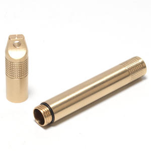 Boîte <span class=keywords><strong>de</strong></span> rangement étanche en laiton portable avec motif pour pilules d'urgence, boîte <span class=keywords><strong>de</strong></span> rangement scellée, porte-cure-dents pour article <span class=keywords><strong>de</strong></span> porte-clés EDC - Product Image 5