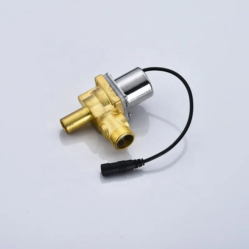 Válvula Solenoide de latón para agua, accesorio hidráulico eléctrico de 1/2 pulgadas CA DC 4,5 V 6v, válvulas y accesorios proporcionales, bobina de cobre de diafragma