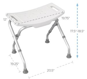 <span class=keywords><strong>Silla</strong></span> de Ducha Plegable, Asiento de Bañera Ajustable en Altura, Banco de Baño Antideslizante para Personas Mayores, Discapacitados y con Movilidad Reducida - Product Image 2