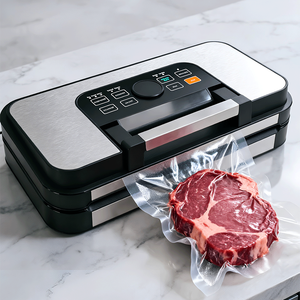 Sellador de Alimentos al Vacío para Cocina CE/<span class=keywords><strong>CB</strong></span>/ETL -95Kpa con Doble Sellado Térmico y Bomba Dual para Alimentos Secos/Húmedos, Selladores de Alimentos al Vacío con Mango de Fácil Cierre - Product Image 1