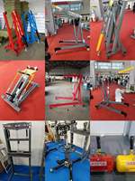 Grue de levage de moteur pliable en acier portable pour la réparation universelle de véhicules, outils d'entretien automobile en extérieur
