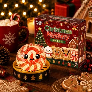 Caja Sorpresa Navideña de Juguetes Blandos TPR Antiestrés, Juguetes Sensoriales de Santa Claus, Muñeco de Nieve y Reno para Fiestas - Product Image 2