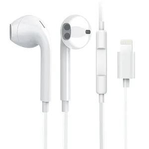 בסיטונאות smartphone earpods-למעלה איכות מקורית עבור אוזניות דיבורית סטריאו ב-אוזן קווית אוזניות עבור iPhone 7 8X11 12 Earpoding