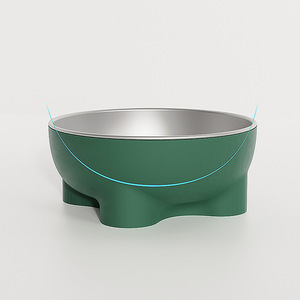 קערת אוכל לחיות מחמד מנירוסטה, עמידה בפני התהפכות, נגד החלקה, ניתנת להסרה לניקוי, קערת חתולים וכלבים, במבצע חם בסיטונאות - Product Image 3