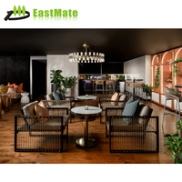 Meubles commerciaux de luxe Ensembles de restaurant sur mesure avec siège de banquette de bar et table à manger