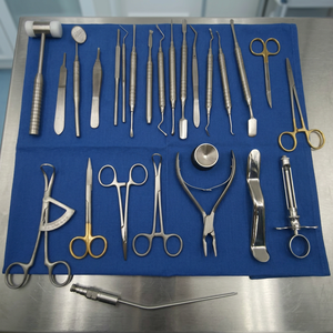 ชุดเครื่องมือผ่าตัดทางทันตกรรม BK Industries ได้รับการรับรองมาตรฐาน CE ระดับ II  ชิ้นส่วนทำจากสแตนเลส  ด้ามจับแบบมีลาย  ปรับได้ 12 ระดับ - Product Image 1