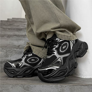 Chaussures de course décontractées respirantes en maille à semelle épaisse, de créateur, de luxe discret et de niche - Product Image 5