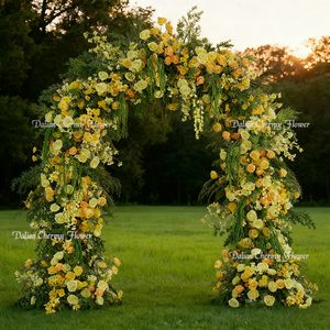 <span class=keywords><strong>Arche</strong></span> florale en soie pour mariage, décoration d'événements de mariage, OEM Dalian Chermy Flower - Product Image 3
