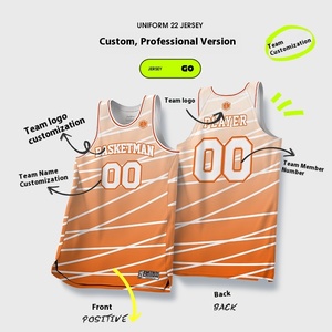 Ensemble de maillots de <span class=keywords><strong>basket</strong></span> rétro personnalisés en gros, sublimation, maille respirante, OEM, unisexe, échantillon gratuit, séchage rapide - Product Image 2