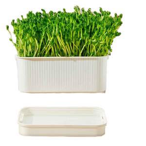 DIY Stapelbarer Kunststoff-Hydroponiktopf für Katzen: Tragbarer Kräuter- und Katzenminze-Anzuchtbehälter für gesunde Snacks - Product Image 1