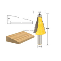 Outils de coupe pour le travail du bois TUOKE TK1108, revêtement en étain, pour fraises à profilés de portes et fenêtres en carbure